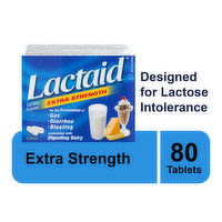 Lactaid - Extra Strength Tablets, 80 Each