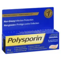 Polysporin - Antibiotic Cream 2 Antibiotics - Original, 30 Gram