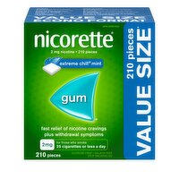 Nicorette - Nicorette Gum Extreme Chill, 210 Each