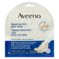 Aveeno - Repairing CICA Foot Mask, 1 Each