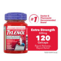 Tylenol - Rapid Release, Extra Strength, 120 Each