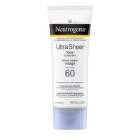 Neutrogena - Ultra Sheer Face Sunscreen SPF 60, 88 Millilitre