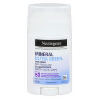 Neutrogena - Ultra Sheer Mineral Stick SPF50, 42 Gram