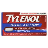 TYLENOL - DUAL ACTION - Acetaminophen + Ibuprofen, 45 Each