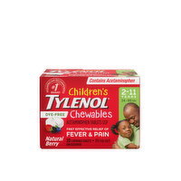 TYLENOL - Children's Chewables - Dye-Free Natural Berry, 20 Each