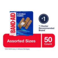 Band-Aid - Flexible Fabric Bandages, 50 Each