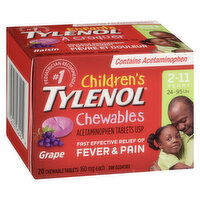 Tylenol - Tylenol Childrens Chwble Grape 160mg