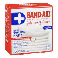 Johnson & Johnson - Gauze Sterile Pads Large, 10 Each