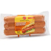 Western Family - Cheese Smokies, 6 Each