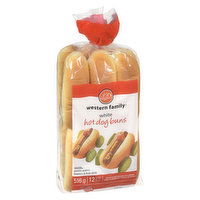 Western Family - Hot Dog Buns - White