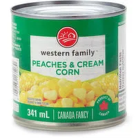 Western Family - Peaches & Cream Corn, 341 Millilitre