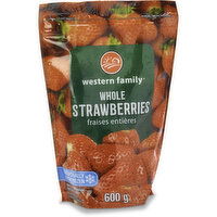 Western Family - Whole Strawberries, 600 Gram