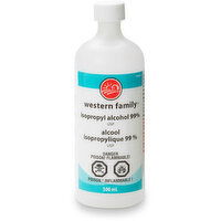 Western Family - Isopropyl Alcohol 99% USP, 500 Millilitre