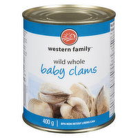 Western Family - Whole Baby Clams, 400 Gram