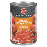 Western Family - Diced Tomatoes, 398 Millilitre