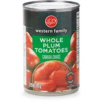 Western Family - Tomatoes - Italian Plum, 398 Millilitre