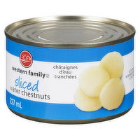 Western Family - Sliced Water Chestnuts, 227 Millilitre