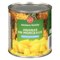 Western Family - Pineapple Chunk, 398 Millilitre