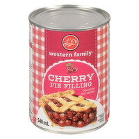 Western Family - Cherry Pie Filling, 540 Millilitre