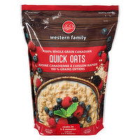 Western Family - 100% Whole Grain Canadian Quick Oats, 2.25 Kilogram