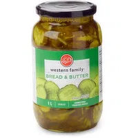 Western Family - Pickles, Bread & Butter, 1 Litre