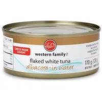 Western Family - Flaked White Albacore Tuna in Water, 170 Gram