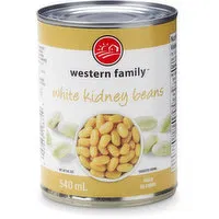 Western Family - White Kidney Beans, 540 Millilitre