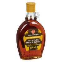 Western Family - 100% Pure Maple Syrup Amber, 375 Millilitre