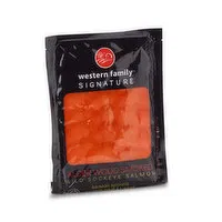 Western Family - Signature Alder Wood Smoked Wild Sockeye Salmon Lox, 85 Gram