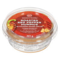 Western Family - Hummus - Roasted Red Pepper, 227 Gram