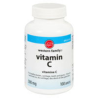 Western Family - Vitamin C 500mg, 100 Each