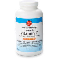 Western Family - Chewable Vitamin C - Tangy Orange, 300 Each