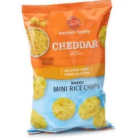 Western Family - Mini Rice Chips Cheddar