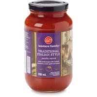 Western Family - Traditional Italian Style Pasta Sauce, 700 Millilitre