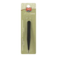 Western Family - Bodyzone Professional Pointed Tweezer - Black, 1 Each