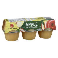 Western Family - Apple Fruit Snack Cups, 6 Each