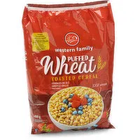 Western Family - Cereal, Puffed Wheat, 400 Gram