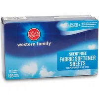 Western Family - Fabric Softener Sheets - Scent Free