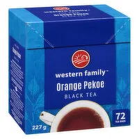 Western Family - Orange Pekoe Black Tea, 72 Each