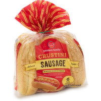Western Family - Crustini Deluxe Sausage Buns, 6 Each
