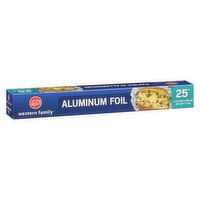 Western Family - Aluminum Foil 25 ft, 1 Each