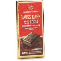 Western Family - Swiss Dark Chocolate Bar, 100 Gram