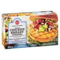 Western Family - Chicken Breast Burgers, 6 Each