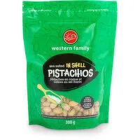 Western Family - Sea Salted Pistachios in Shell, 300 Gram