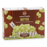 Western Family - Microwave Popcorn, Butter Flavour