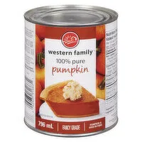 Western Family - 100% Pure Pumpkin Filling, 796 Millilitre