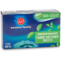 Western Family - Fabric Softener Sheets - Mountain Rain Scent