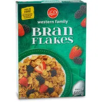 Western Family - Bran Flakes Cereal, 600 Gram