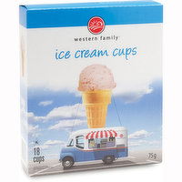 Western Family - Ice Cream Cups - Original, 75 Gram