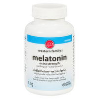 Western Family - Melatonin Extra Strength, 60 Each